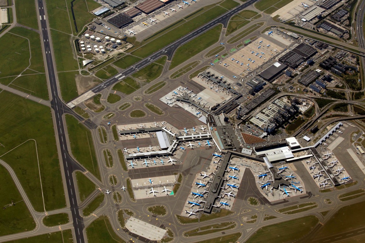Schiphol Airport from above